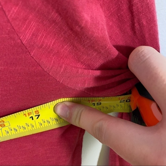 Loft Pleated Front V-neck Top Pink Women’s XS - Picture 3 of 5